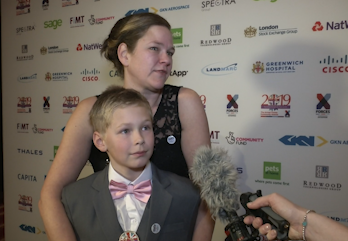 Jamie and Mandy Small chat about their award at Soldiering On 2019