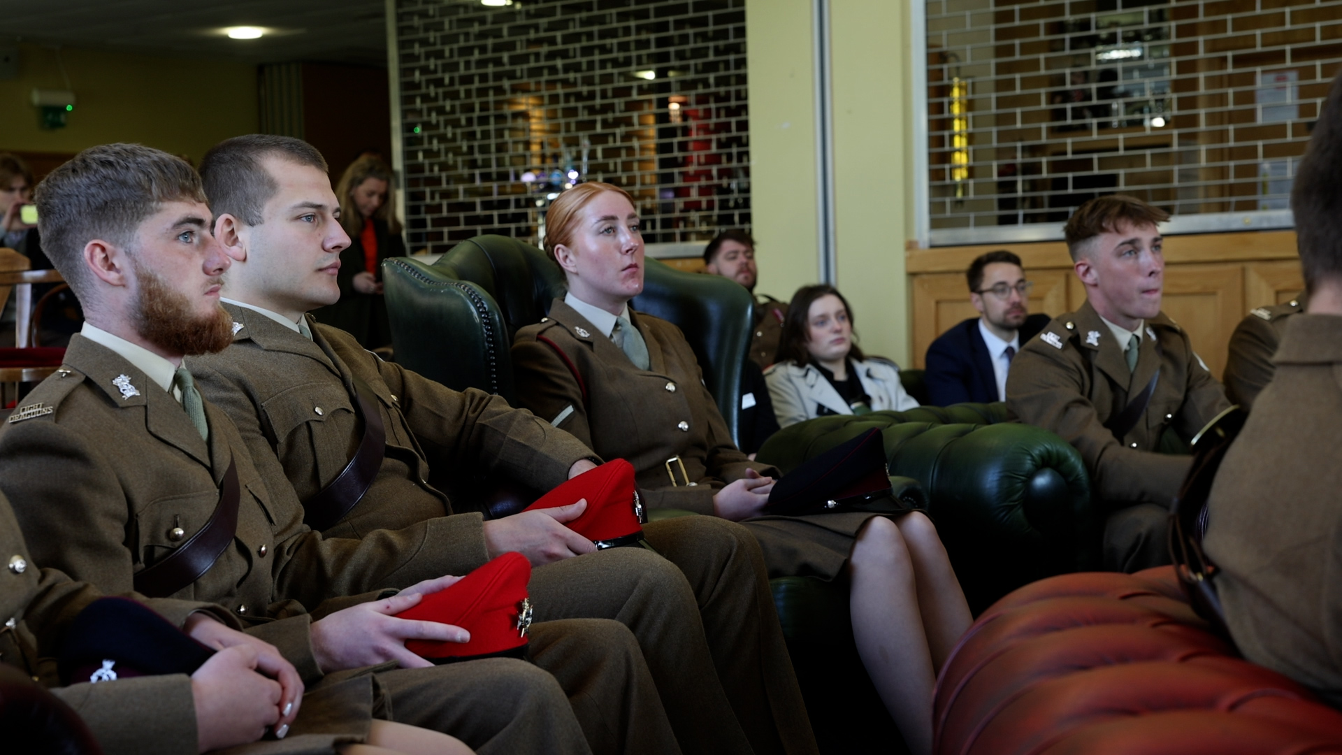 Members of the Light Dragoons were invited to listen to Alfred's story during a visit to their base in Catterick, North Yorkshire.