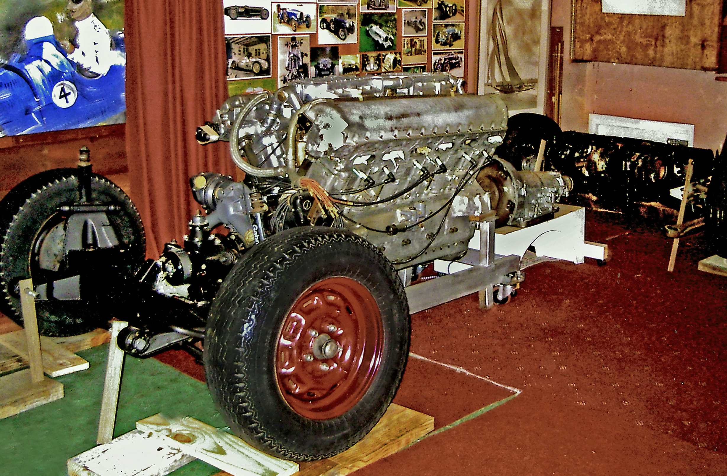 Spitfire engine car SWNS 