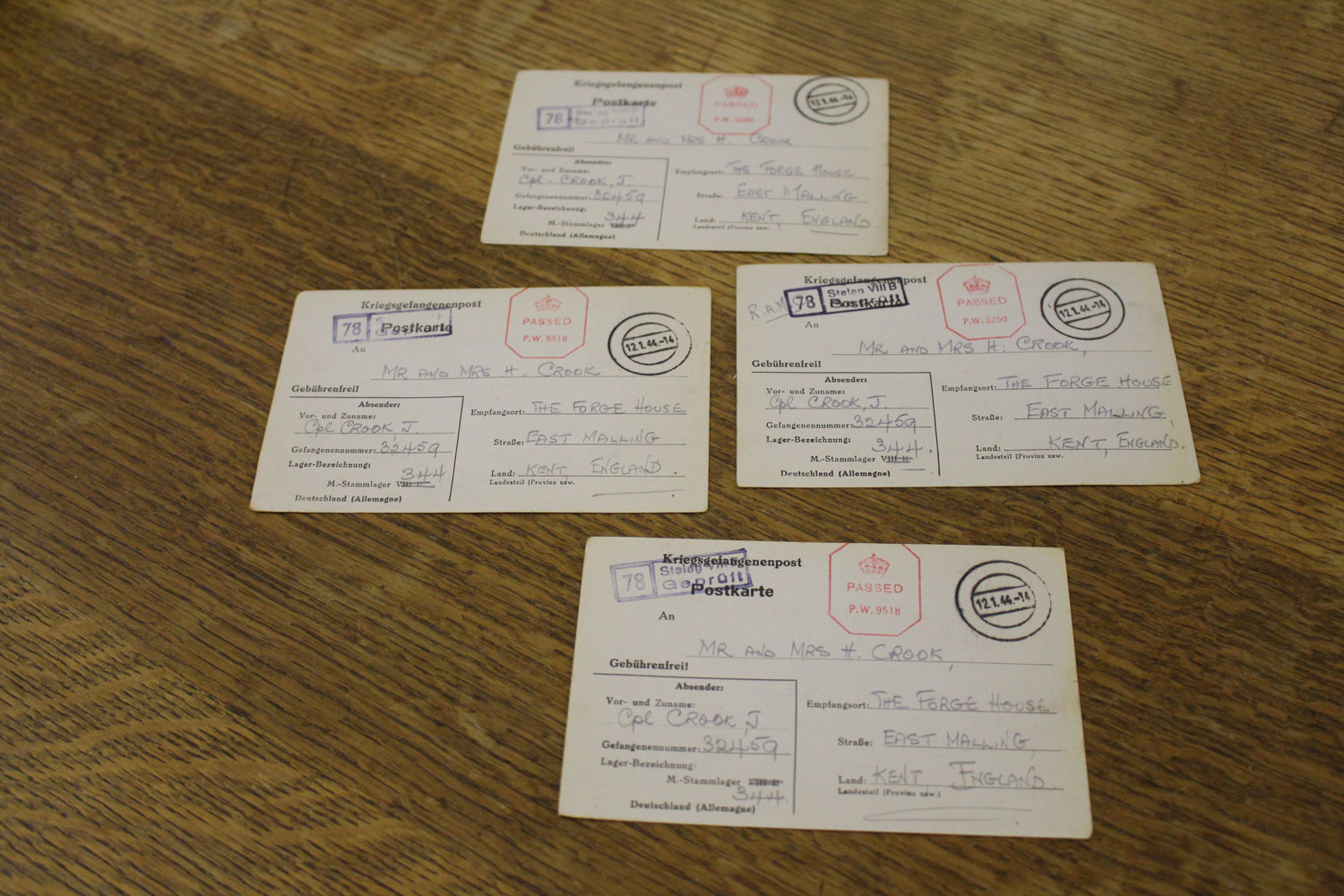 WW2 Prisoner Notes Show Festive Side Of Life In Nazi Prison Camp