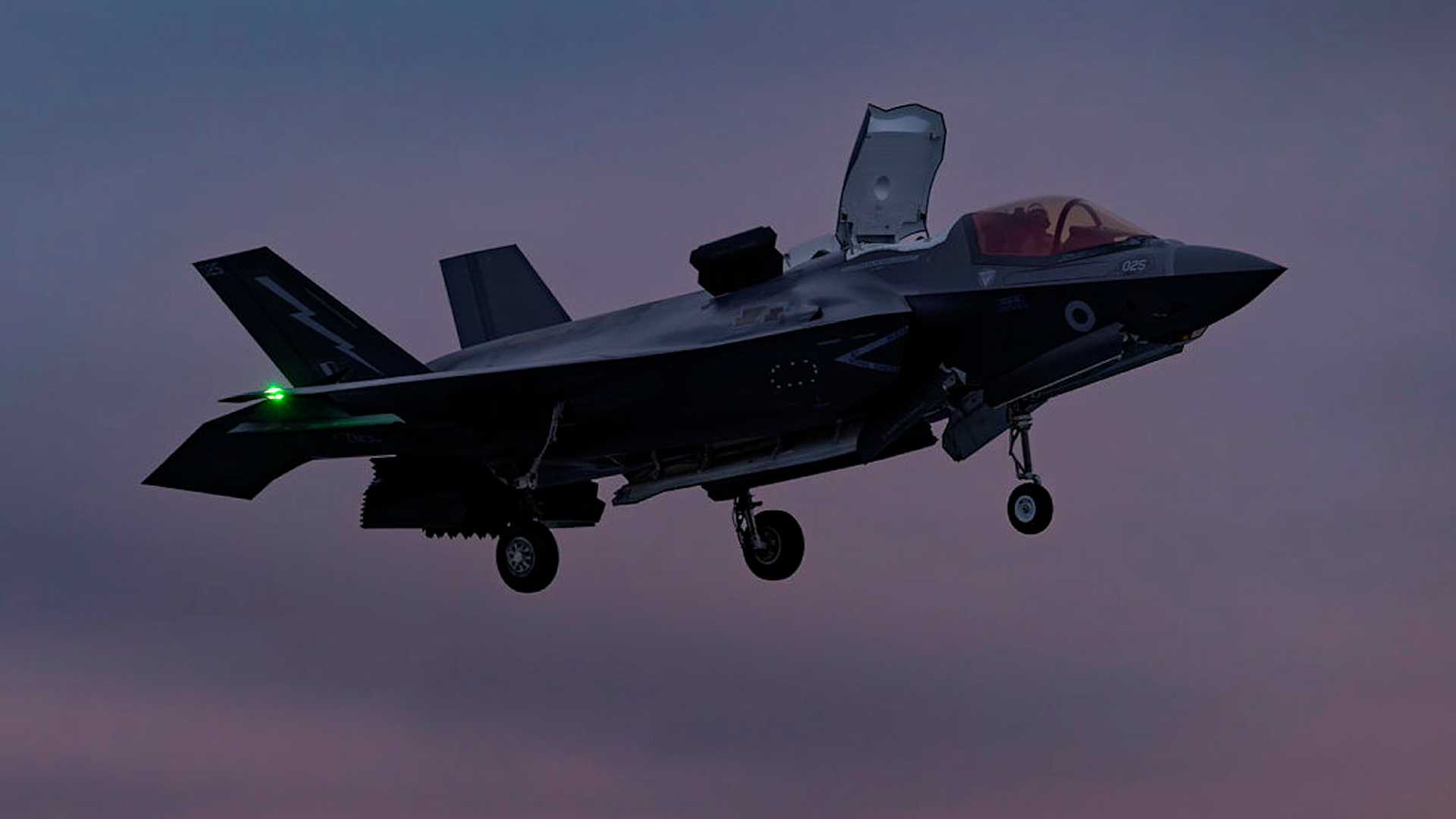 An F-35B hovers as it prepares to land on the flight deck of HMS Prince of Wales (Picture: MOD) e home of the F-35B Lightning, a fifth-generation, multi-role, stealth fighter (Picture: MOD)