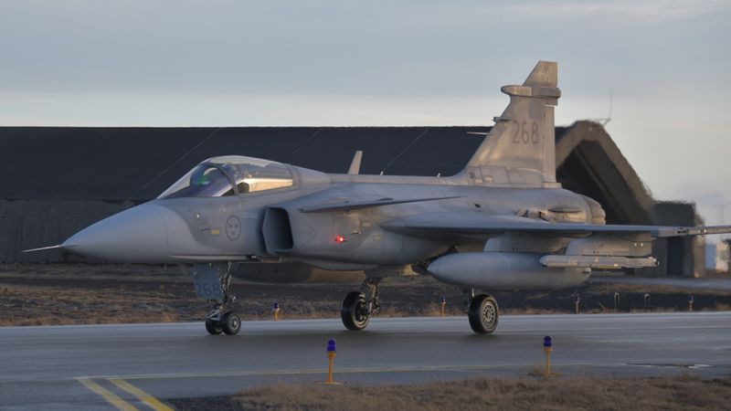 F-16s out, Gripens in as Sweden takes over Nato air policing role in Iceland