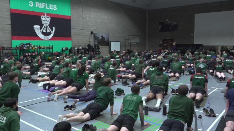 Fitness firmly in focus as 3 Rifles infanteers swap their weapons for ...