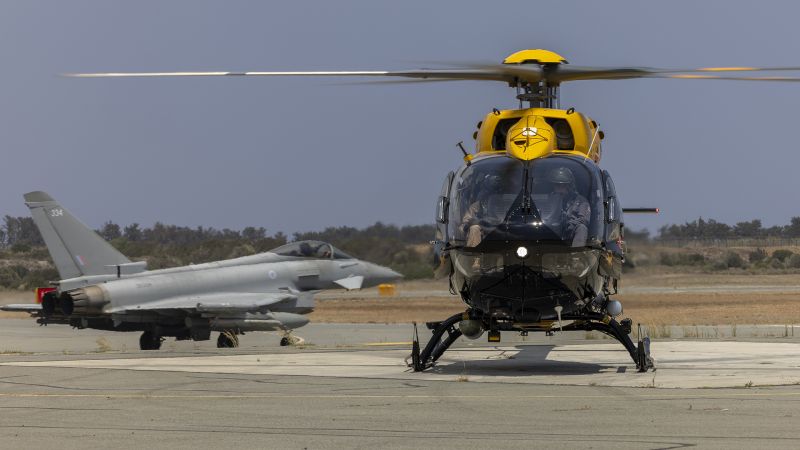 First Jupiter takes to the air in Cyprus as RAF helicopter crews prepare for wildfire role