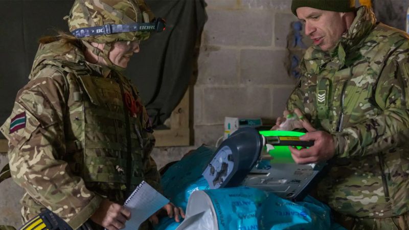 Going underground: Army Reserve medics set up field hospital below street level