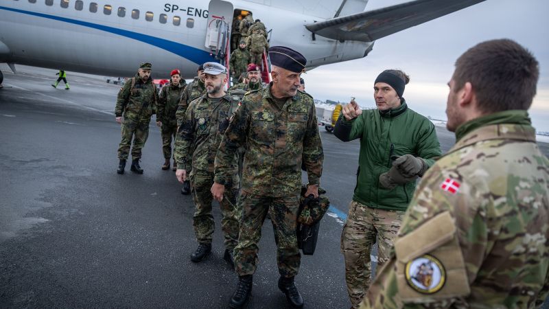 Danish army commander and troops arrive in Greenland to shore up Nato exercise