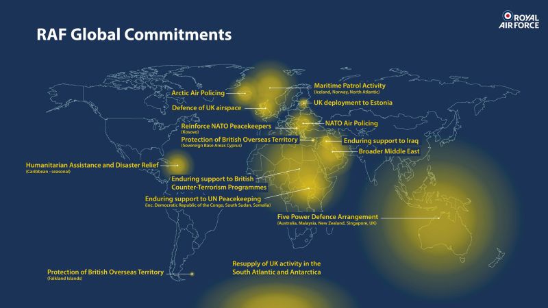 RAF global commitments: Air Force delivering support and protection around the world