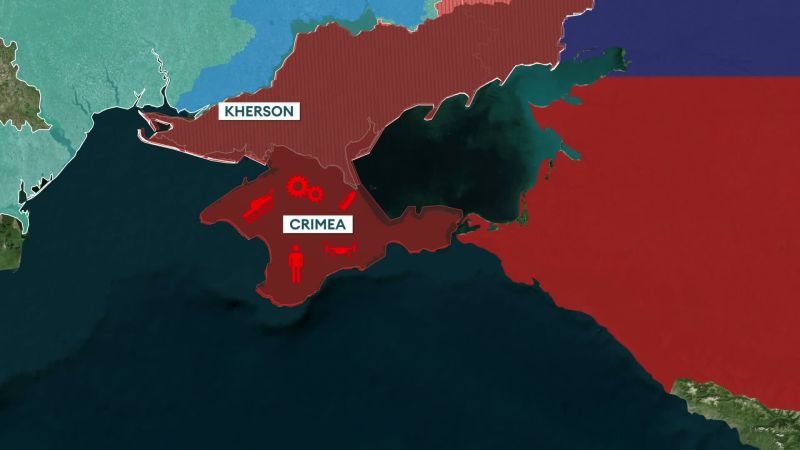 Ukrainian drones hammer Russia's supply route that runs through occupied Crimea