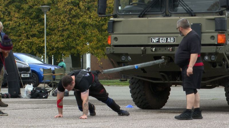 'It's a freakshow': Army soldiers tackle Midlands Forces Strongman event