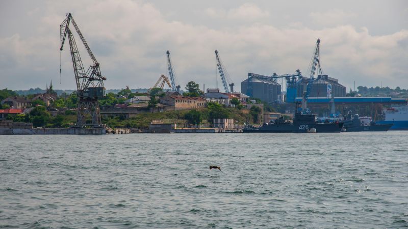 Russian vessels damaged in Ukrainian strike on Black Sea Fleet base