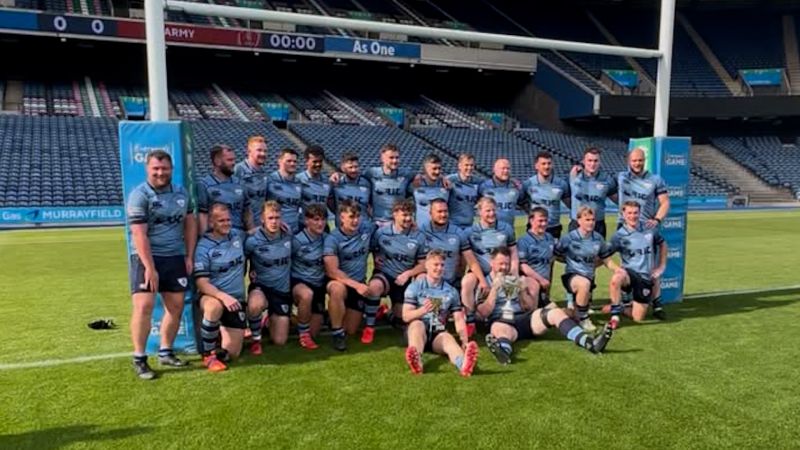 RAF coolly slot last-second penalty kick to down Army hopes and retain Scottish rugby crown in Murrayfield thriller