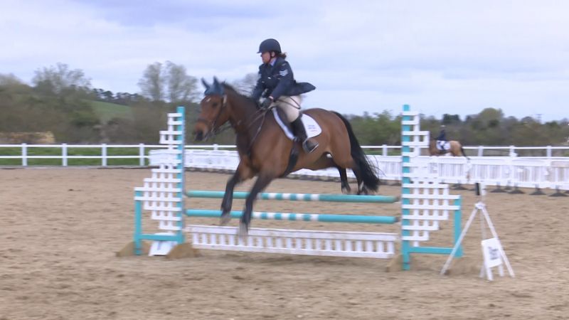 Hitting their stride: Riders compete for UKAF equestrian championships