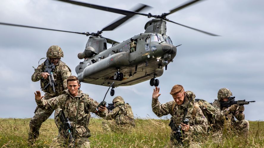 'Recovery' - RAF Regiment and RAF Chinook Force working together on exercise