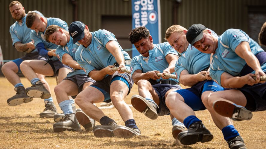 'Tug o' War' AS1 Mayfield, RAF Marham won 1st place in Category F - RAF Sports 27072022 CREDIT MOD Crown Copyright