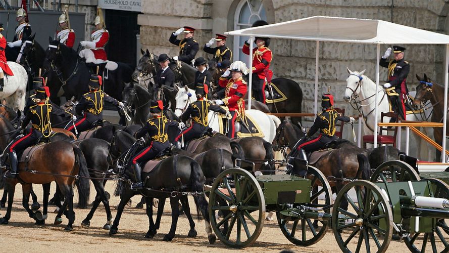 A minute's silence was observed as a mark of respect to Lance Bombardier Ciara Sullivan, a member of the King's Troop Royal Horse Artillery, who died after falling from her mount following a display at the Royal Windsor Horse Show A minute's silence was observed as a mark of respect to Lance Bombardier Ciara Sullivan, a member of the King's Troop Royal Horse Artillery, who died after falling from her mount following a display at the Royal Windsor Horse Show