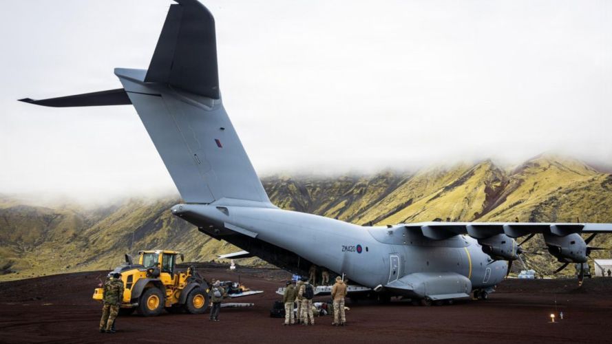 The island's runway is a 1,585m dirt strip, which sees Norwegian transport aircraft land there only around eight times a year (Picture: DVIDS) The island's runway is a 1,585m dirt strip, which sees Norwegian transport aircraft land there only around eight times a year (Picture: DVIDS)