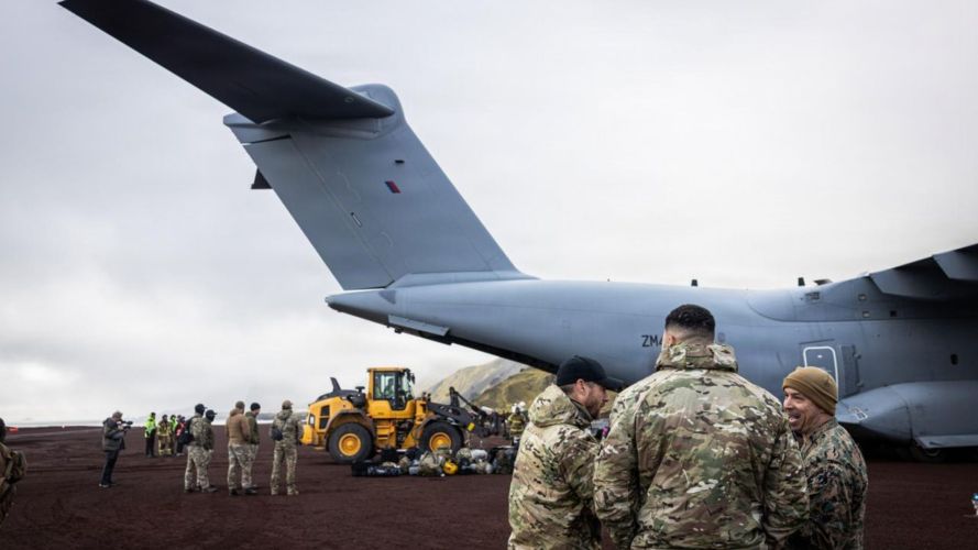 The transport aircraft had been delivering supplies during Operation Atlantic City, which has been testing Nato forces on their ability to survive, supply and fight in Arctic conditions (Picture: DVIDS) The transport aircraft had been delivering supplies during Operation Atlantic City, which has been testing Nato forces on their ability to survive, supply and fight in Arctic conditions (Picture: DVIDS)
