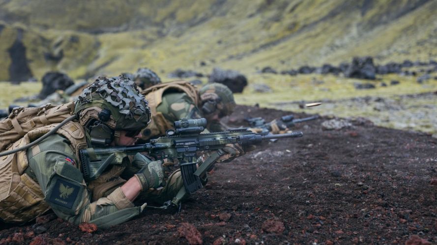 Participating forces included personnel from the Royal Marines and their US and Norwegian counterparts (Picture: DVIDS) Participating forces included personnel from the Royal Marines and their US and Norwegian counterparts (Picture: DVIDS)