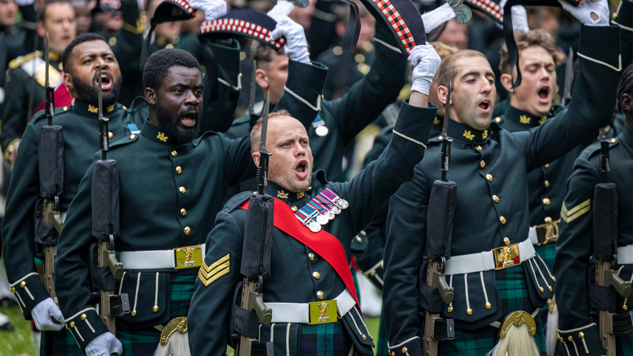 Soldiers from across The Royal Regiment of Scotland gathered in Edinburgh to mark the regiment's anniversary (Picture: British Army) Soldiers from across SCOTS gathered in Edinburgh to mark the regiment's anniversary