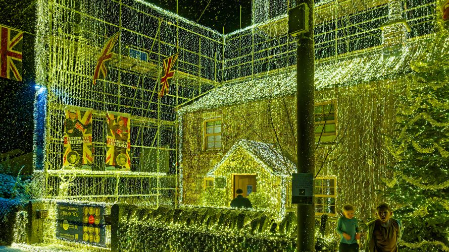 The Christmas lights in Bristol fundraising for the Taxi Charity for Military Veterans (Picture: The Taxi Charity) Christmas Lights in Bristol fundraising for the Taxi Charity for Military Veterans house