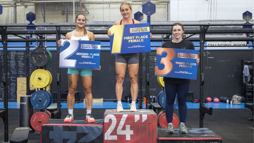 In the female's category, Kimberly Adams placed first, with Demi Tripp and Lex Newton-French coming in second and third place respectively (Picture: RAF) In the female's category, Kimberly Adams placed first, with Demi Tripp and Lex Newton-French coming in second and third place respectively (Picture: RAF)