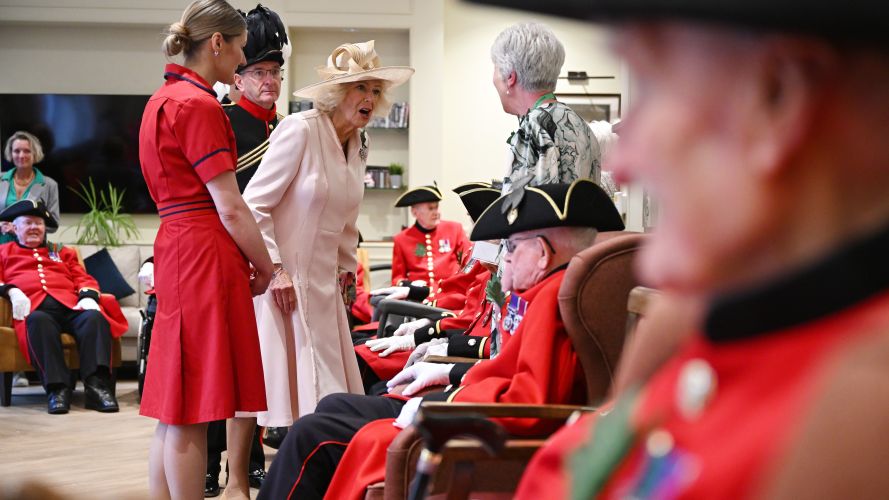 Queen Camilla attends Chelsea Pensioners Founder's Day