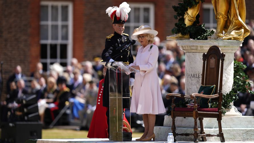 Queen Camilla attends Chelsea Pensioners Founder's Day