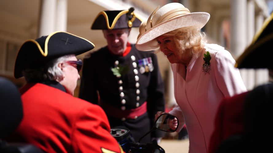Queen Camilla attends Chelsea Pensioners Founder's Day