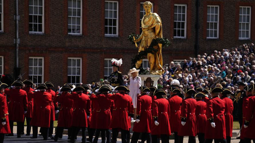 Queen Camilla attends Chelsea Pensioners Founder's Day