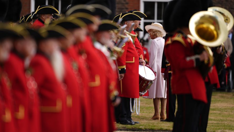 Queen Camilla attends Chelsea Pensioners Founder's Day