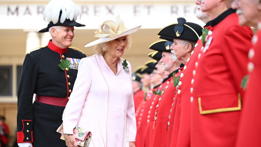 Queen Camilla attends Chelsea Pensioners Founder's Day