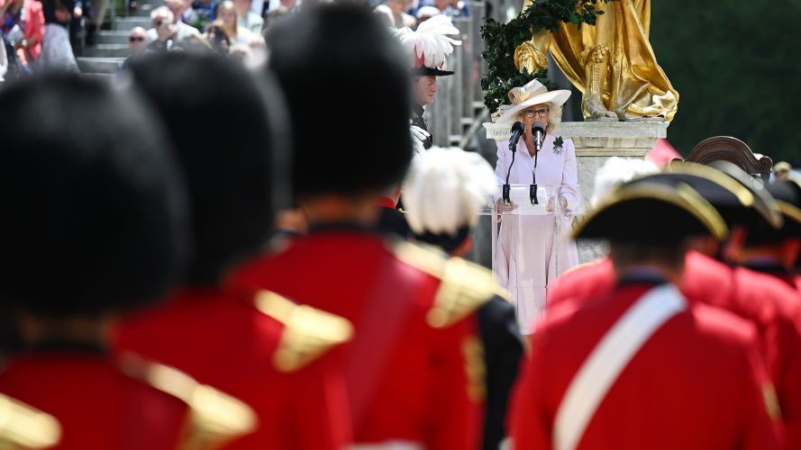Queen Camilla attends Chelsea Pensioners Founder's Day