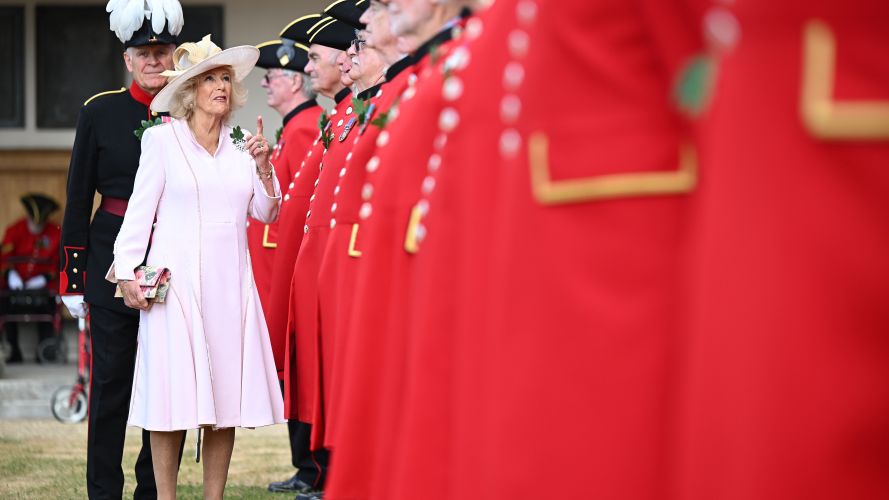 Queen Camilla attends Chelsea Pensioners Founder's Day