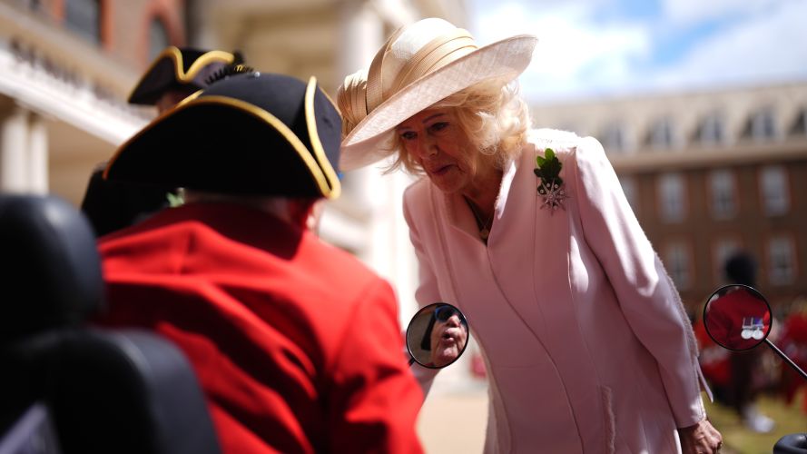 Queen Camilla attends Chelsea Pensioners Founder's Day