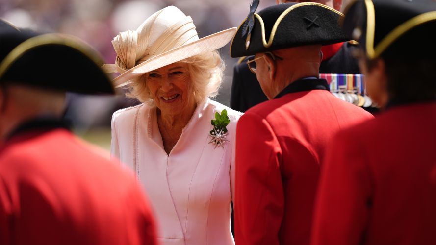 Queen Camilla attends Chelsea Pensioners Founder's Day