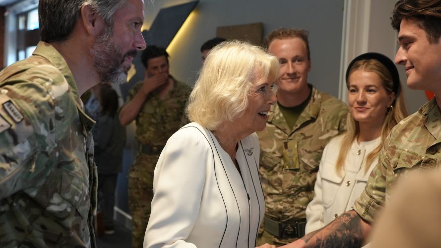 04092025 Queen visits Ranger Regiment credit BFBS.jpg