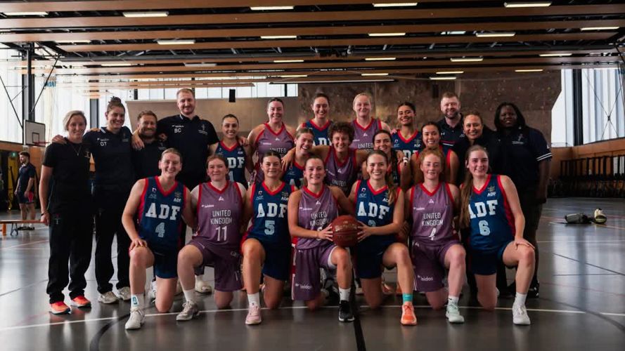 Picture: UKAF Basketball 04092026 UKAF women's basketball v Australian Defence Force 01 CREDIT UKAF Basketball.jpg