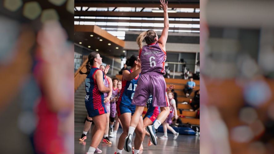 Picture: UKAF Basketball 04092026 UKAF women's basketball v Australian Defence Force 02 CREDIT UKAF Basketball.jpg