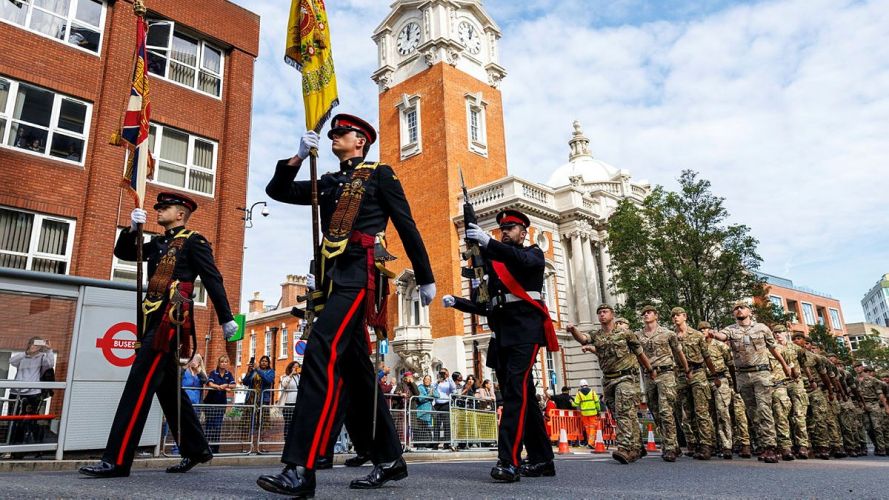 ttalion, The Princess of Wales’s Royal Regiment (1 PWRR) homecoming parade (Picture: MOD)