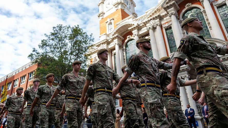 ttalion, The Princess of Wales’s Royal Regiment (1 PWRR) homecoming parade (Picture: MOD)