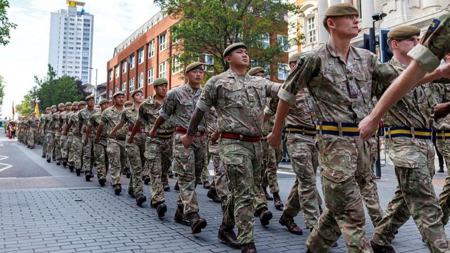 ttalion, The Princess of Wales’s Royal Regiment (1 PWRR) homecoming parade (Picture: MOD)