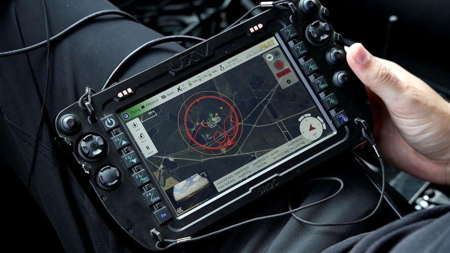 A view of the live feed from the exercise (Picture: Royal Navy) A view of the live feed from the exercise (Picture: Royal Navy)