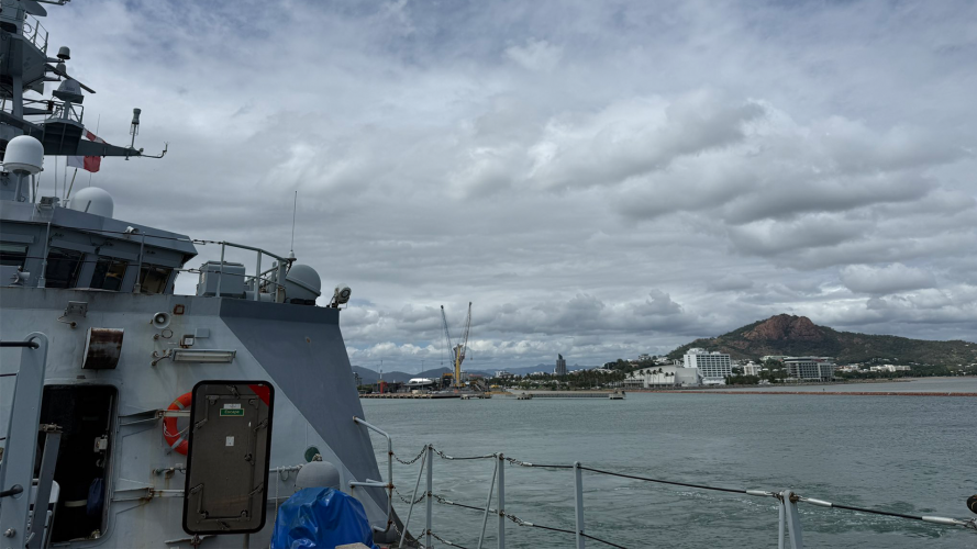TMS Tamar becomes first Royal Navy ship to visit Townsville since 1995 