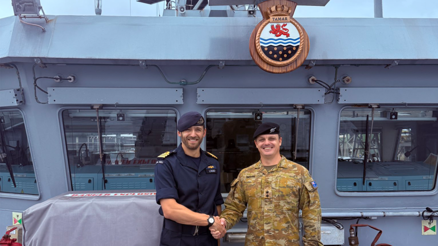 TMS Tamar welcomed to Townsville 