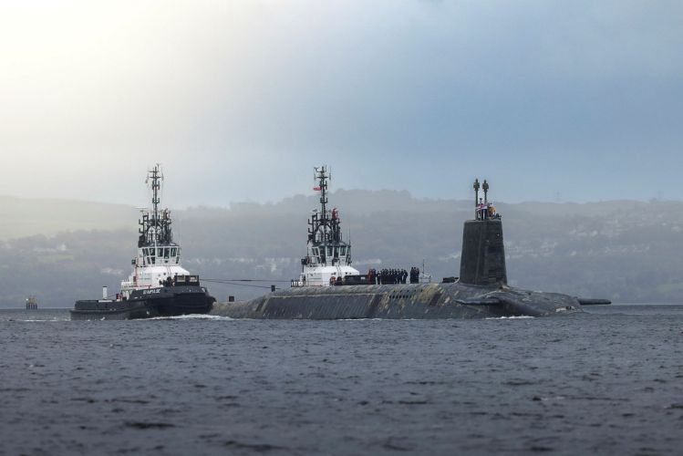 The 140-strong crew has been conducting the latest UK nuclear deterrent patrol