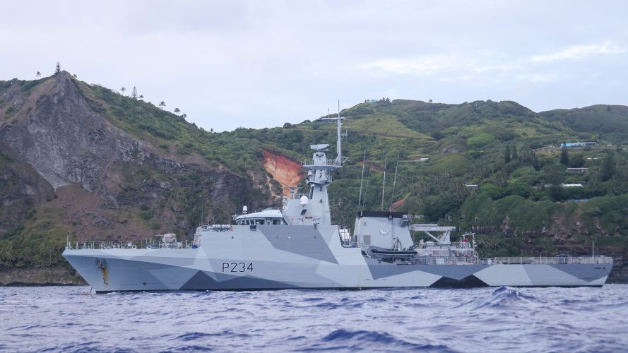 HMS Spey, which has visited more than 100 locations, including Pitcairn Island (Picture: Royal Navy)