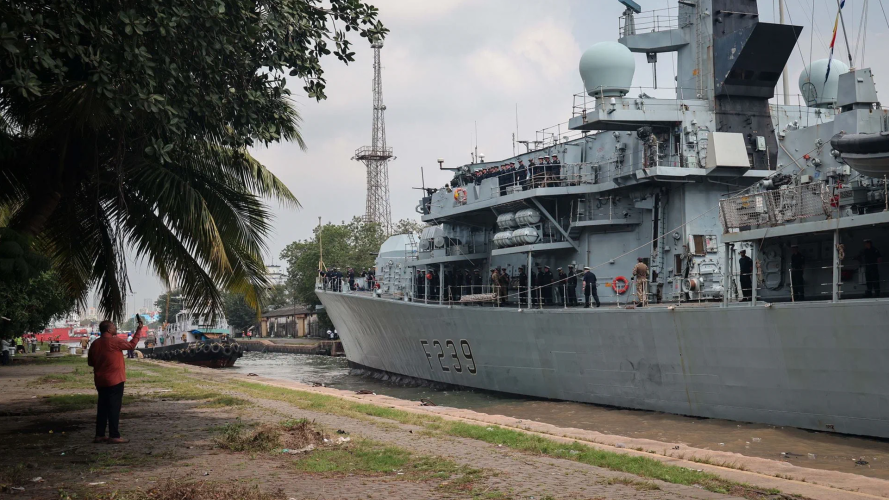 08102025 HMS Richmond arrives in Mumbai, India CREDIT ROYAL NAVY