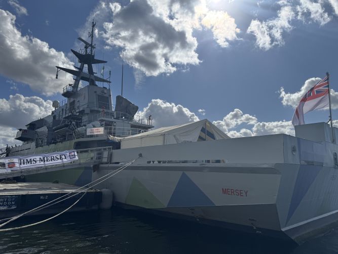 HMS Mersey at DSEI 2025