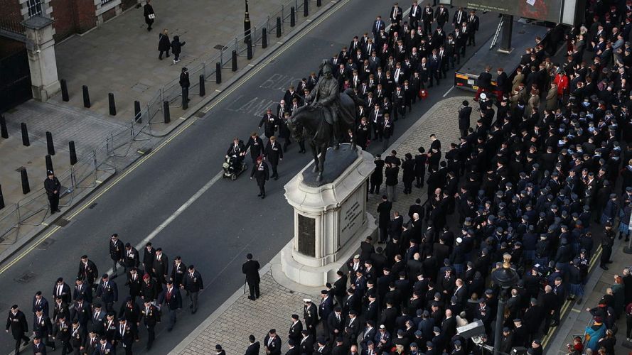 Veterans march past the Cenotaph (Picture: MOD) Veterans march past the Cenotaph (Picture: MOD)