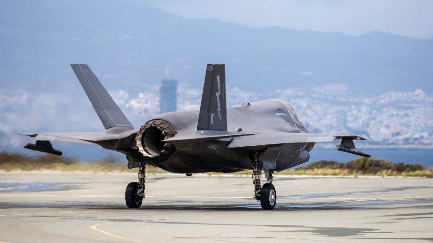 617 Squadron F-35B Lightning jets are currently operating from RAF Akrotiri amid the ongoing crisis between the US, Israel and Iran - the fifth-gen fighters are usually based at RAF Marham